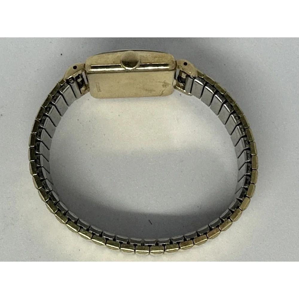 Hamilton 747 Watch Vintage 10K Gold Plated Not Working Womens Speidel‎ Band 26MM